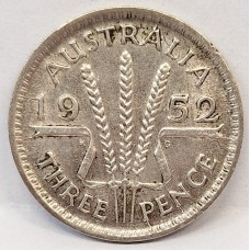AUSTRALIA 1952 . THREEPENCE